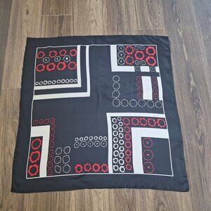 💙 Tanner 100% Silk Neck Head Purse Scarf 27×27 Preppy Chic Old Money Artsy